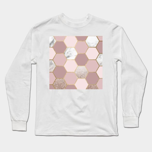 Sensations of the mind rose gold Long Sleeve T-Shirt by marbleco